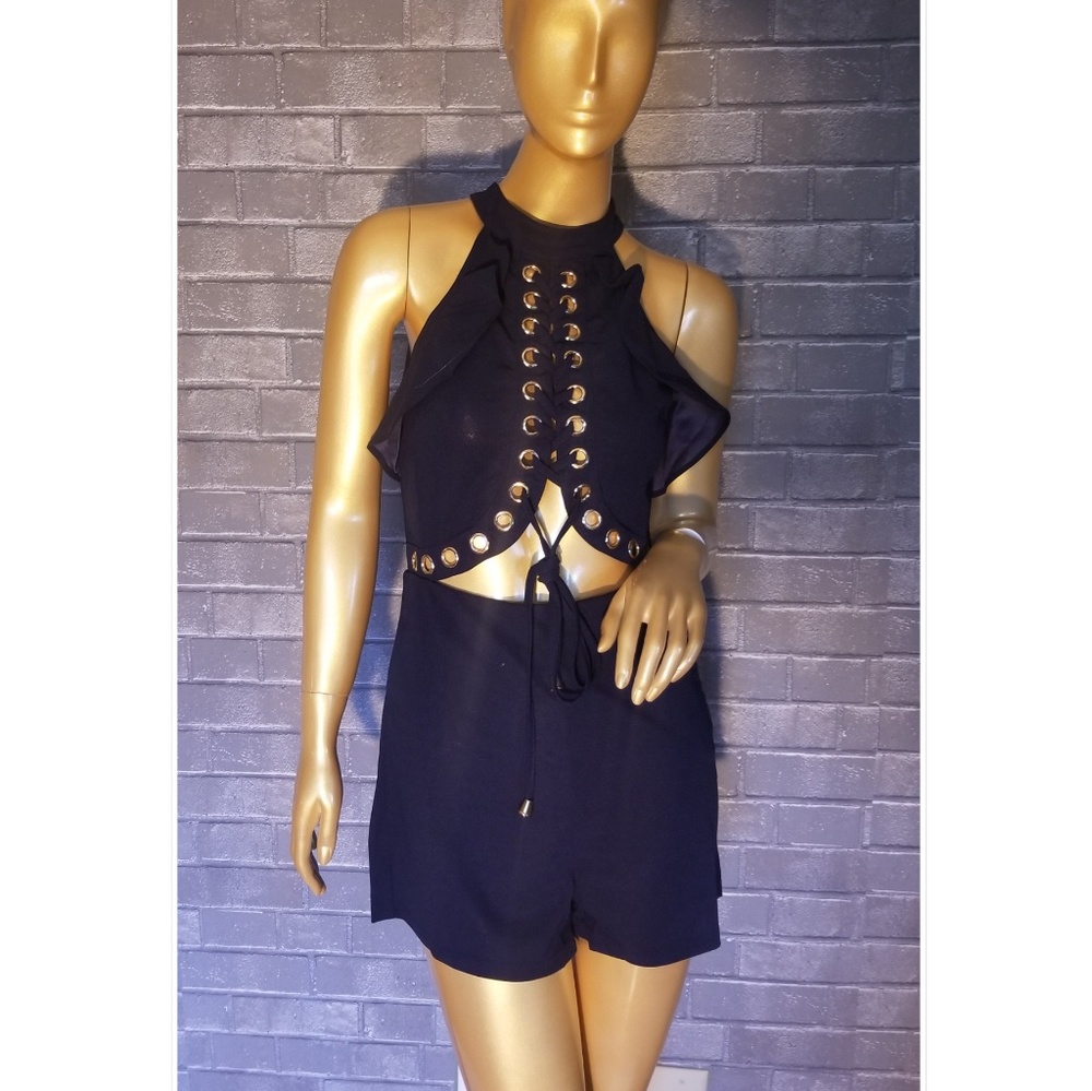 Navy blue romper